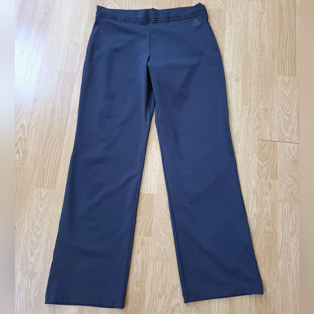 Adidas Wide Leg Classic Fit Yoga Pants - size Large in Black